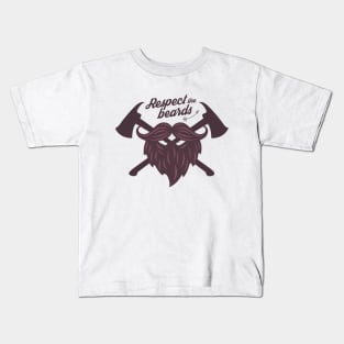 Respect the beards Kids T-Shirt